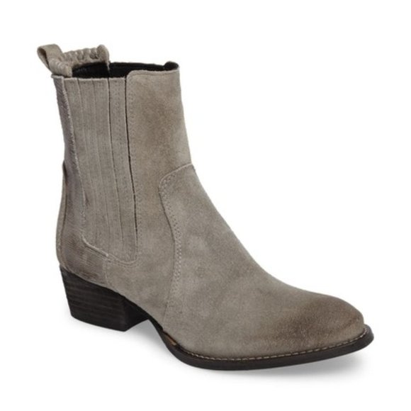 Splendid River Chelsea Gray Suede Bootie 8M - Picture 1 of 5